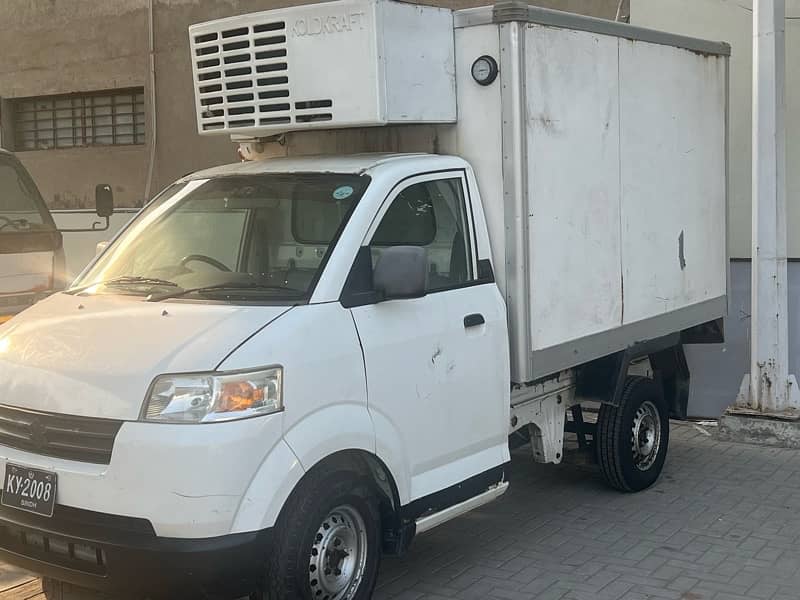 suzuki mega carry with reefer container 1