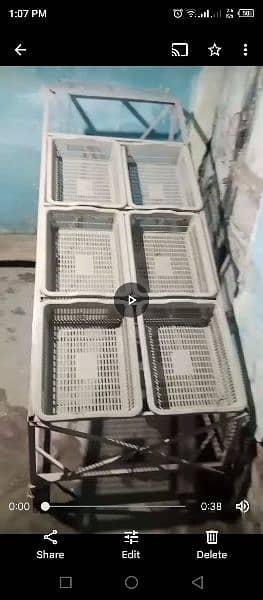 Rack with basket for Vegetables shop, 2