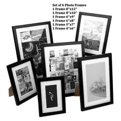 Wall Hanging and Table Stand Photo Frames Collage