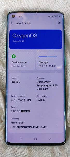 OnePlus 8 pro 8/128 8