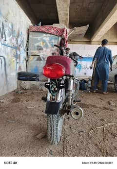 Honda cg 125 Model 2017 red colour urgent sale