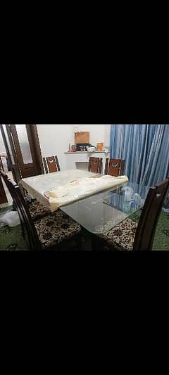 Dining Table along with Chairs x6