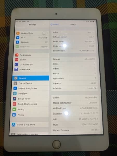 ipad mini 3 PTA approved 64GB 1