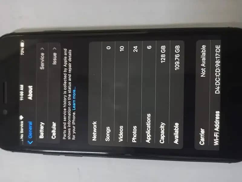 IPHONE 7 128 GB, NON PTA, BYPASS, Battery Health 67% 13