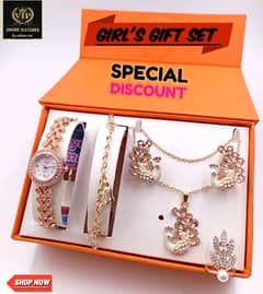 Girl ston  jewelry watch for sale with# home delivery # 03467675257