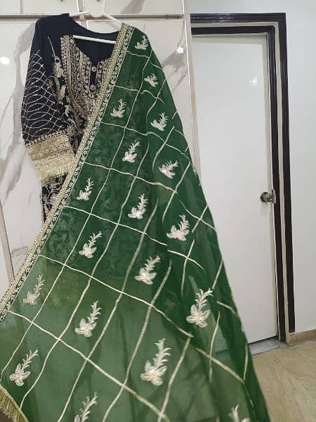 Mehndi style bridal wear dress ready to wear 2