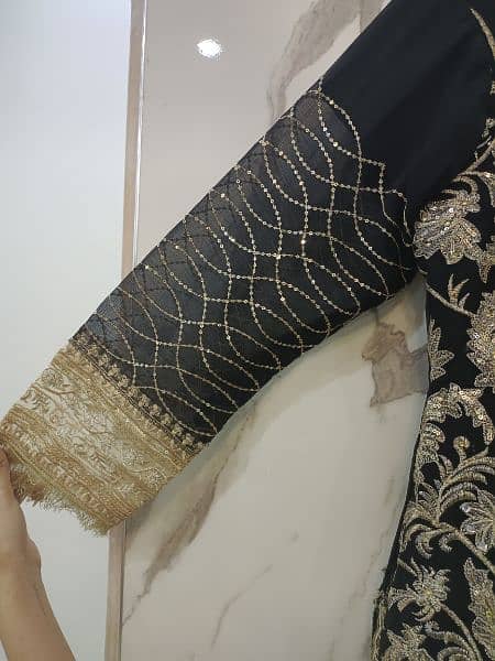 Mehndi style bridal wear dress ready to wear 6