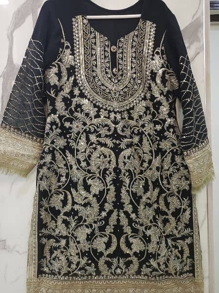 Mehndi style bridal wear dress ready to wear 8