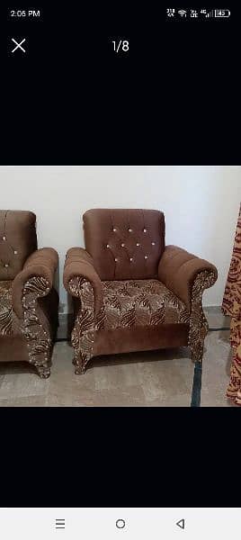 sofa set almost new order pr bny huye hy excellent condition 6