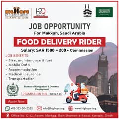 Food Delivery Rider job in Saudi Arabia