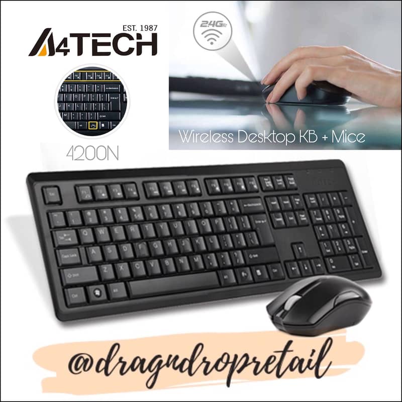 a4tech 4200n wireless keyboard mouse combo 2