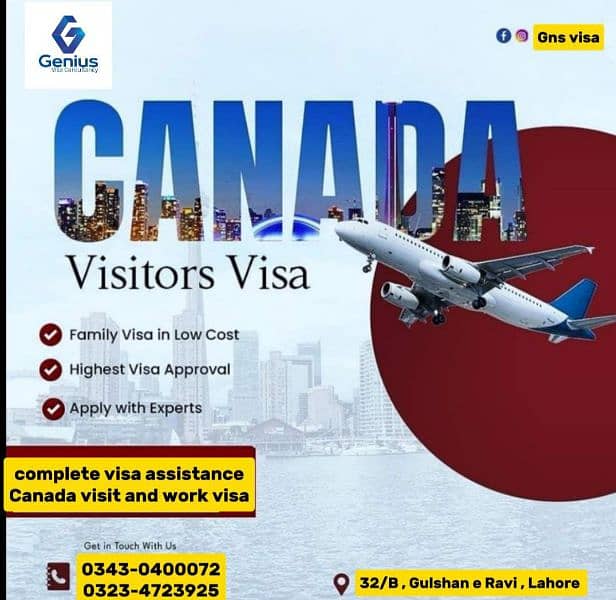 Canada, America UK  europe visitvisa work visa family visa,03430400072 8