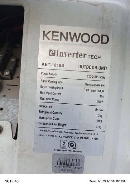 Kenwood 1.5 Ton urgently for sale 4