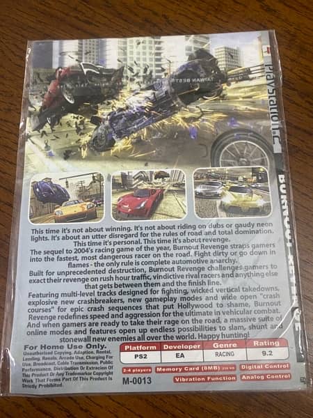 Original New PlayStation 2 Game - Burnout Revenge 1