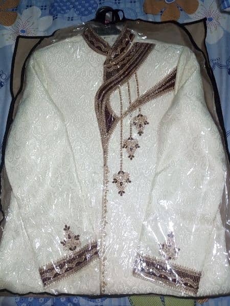 Sherwani for sale with qulla and khussa. 3