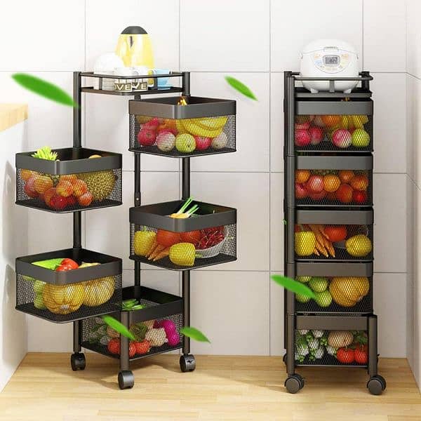 5 layered rotatable fruit basket free delivery 2