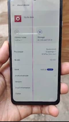 OnePlus 7t PTA approved 8+3gb 128 gb