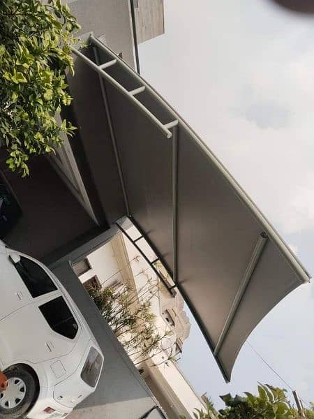 Car Parking Structure | Porch shed | Wall Shed | PVC Tensile 6