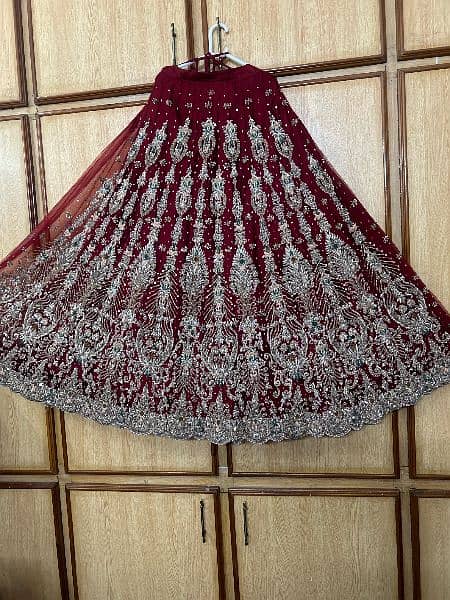 Bridal Lehnga, Dupatta, short tail Frok 4