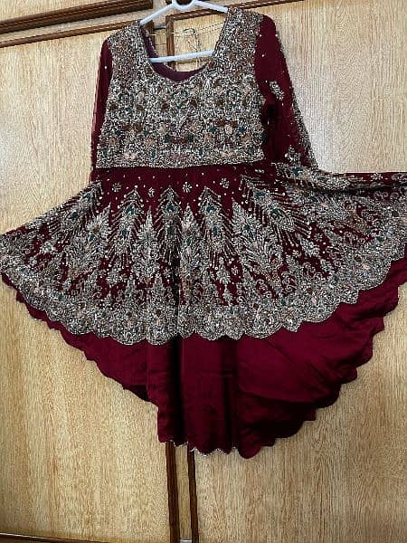 Bridal Lehnga, Dupatta, short tail Frok 7