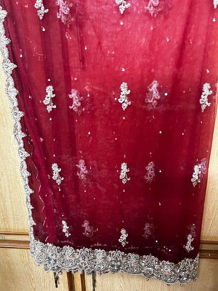 Bridal Lehnga, Dupatta, short tail Frok 8