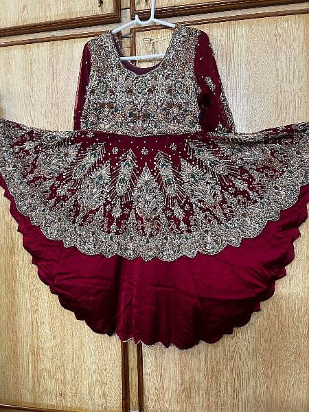 Bridal Lehnga, Dupatta, short tail Frok 9