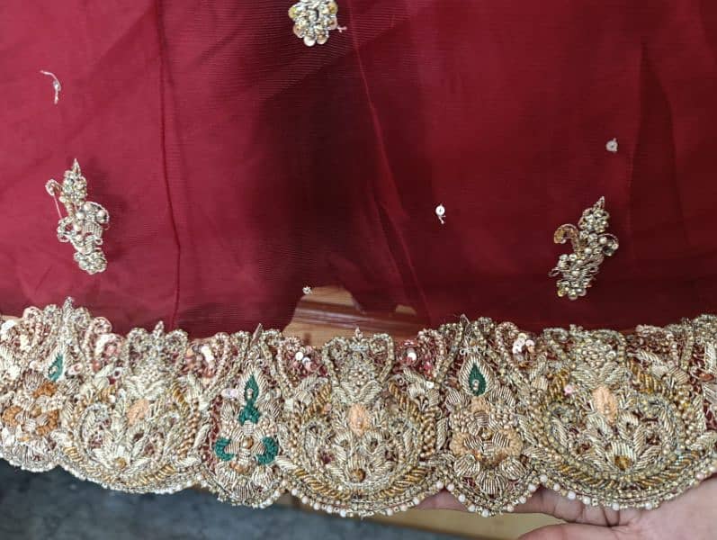 Bridal Lehnga, Dupatta, short tail Frok 12