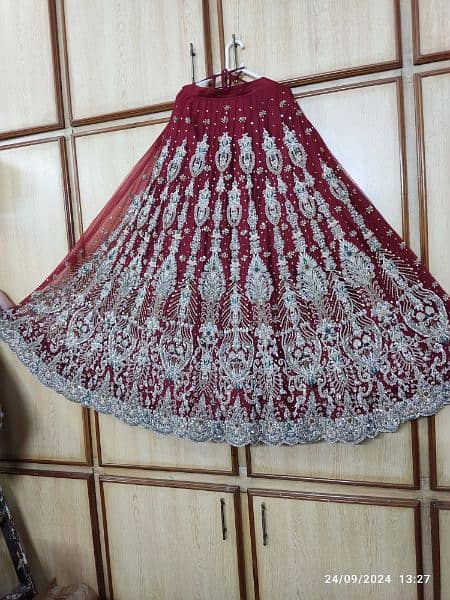 Bridal Lehnga, Dupatta, short tail Frok 16