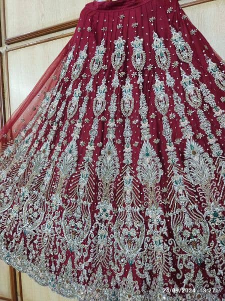 Bridal Lehnga, Dupatta, short tail Frok 17