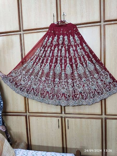 Bridal Lehnga, Dupatta, short tail Frok 19