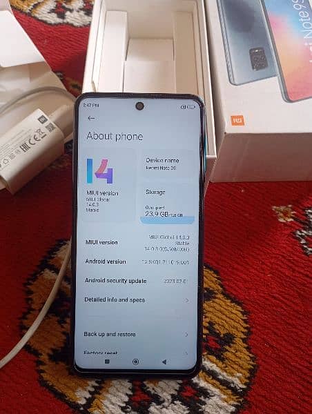 redmi note 9s 6+2 ram 128 GB 4