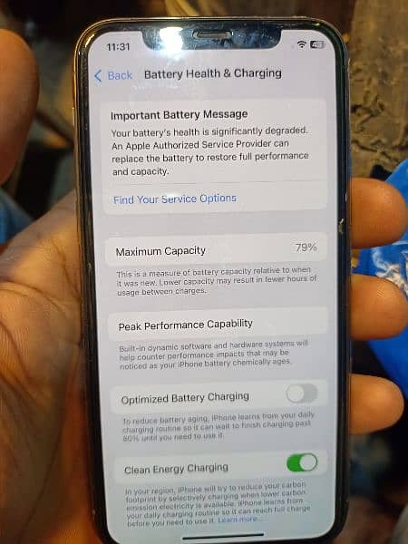 iphone 11 pro 256 gb non pta fu btrry health 79% all ok water pack 6