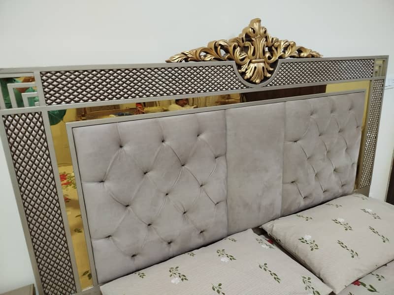 king size bed\double bed\wooden bed\Poshish bed\luxury bed/bed set 7