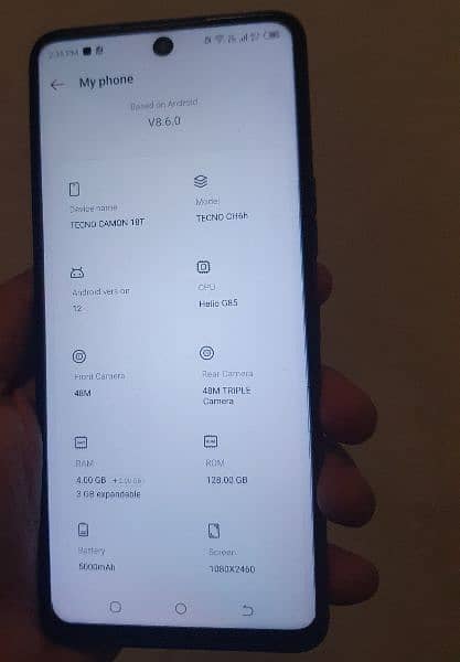 tecno camon 18t exchange possible 5