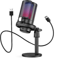 USB Microphone for PC,Computer Gaming Mic for PS4/ PS5/ Mac 0