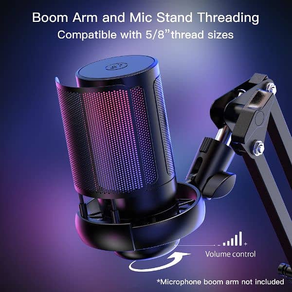 USB Microphone for PC,Computer Gaming Mic for PS4/ PS5/ Mac 5