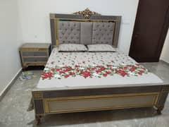 King Size Bed\Double Bed\Wooden Bed\Poshish Bed\Luxury Bed/Bed Set