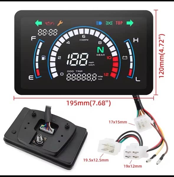 Speedometer | Tachometer Digital Motorbike 2