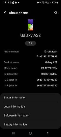 Galaxy A22 Urgent Sale