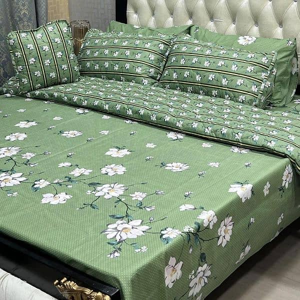 7 Pcs Mix Cotton Printed Comforter Set, Different Colors Available 2