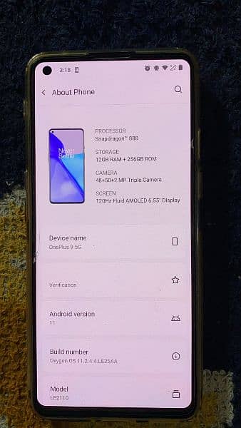 Oneplus 9 5G 12/256 Snapdragon 888 1