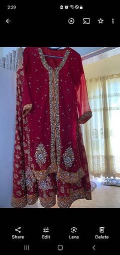 bridal red sharara