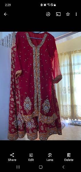 bridal red sharara 0