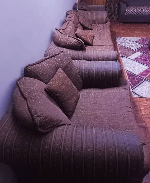 Sofa Set 7 Seater In Best Condition 4