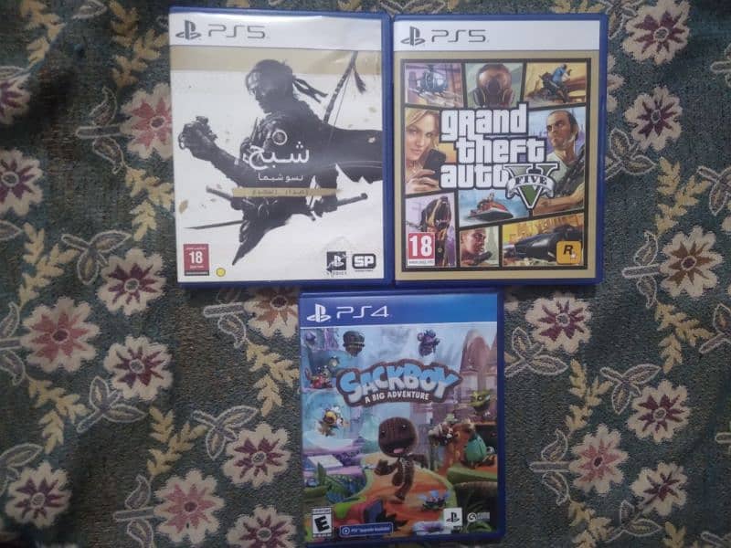 Ps 4 & 5 Games | Sack Boy, Gta , Ghost of Tsushima | Playstation Games 0