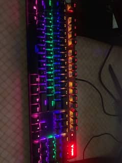 Rapoo V500 Pro Mechanical Keyboard 100% FULL RGB BLUE SWITCHES COMBO