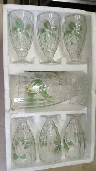 glass set tea set and dinner set 1