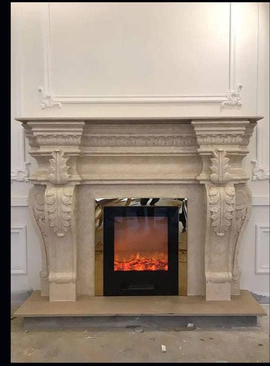 fire place / Marble fire place / fireplace /  steel copper fireplace 5