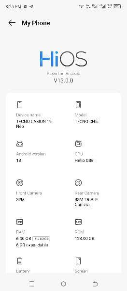 Tecno Camon 19 neo 6/128 , 10/10 Condition. 3