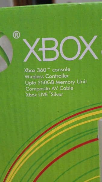 Xbox 360 with 2 controllers,power supply cable and HDMI cable 6